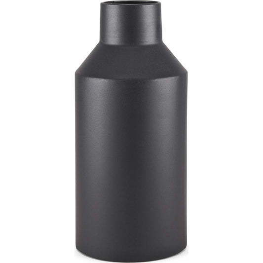 Tosca Vase by Mercana in black. Made from metal in a unique style.