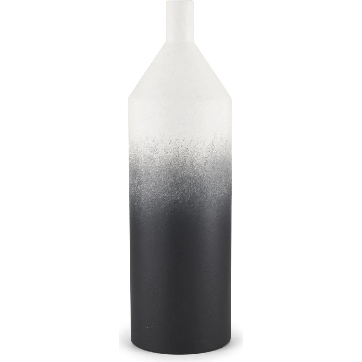 009 SI-2370607 | Primary Silo | Townley Ombre Vase by Mercana in black. Made from metal in a modern style.