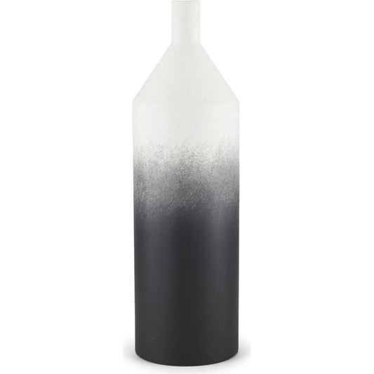 Townley Ombre Vase by Mercana in black. Made from metal in a modern style.