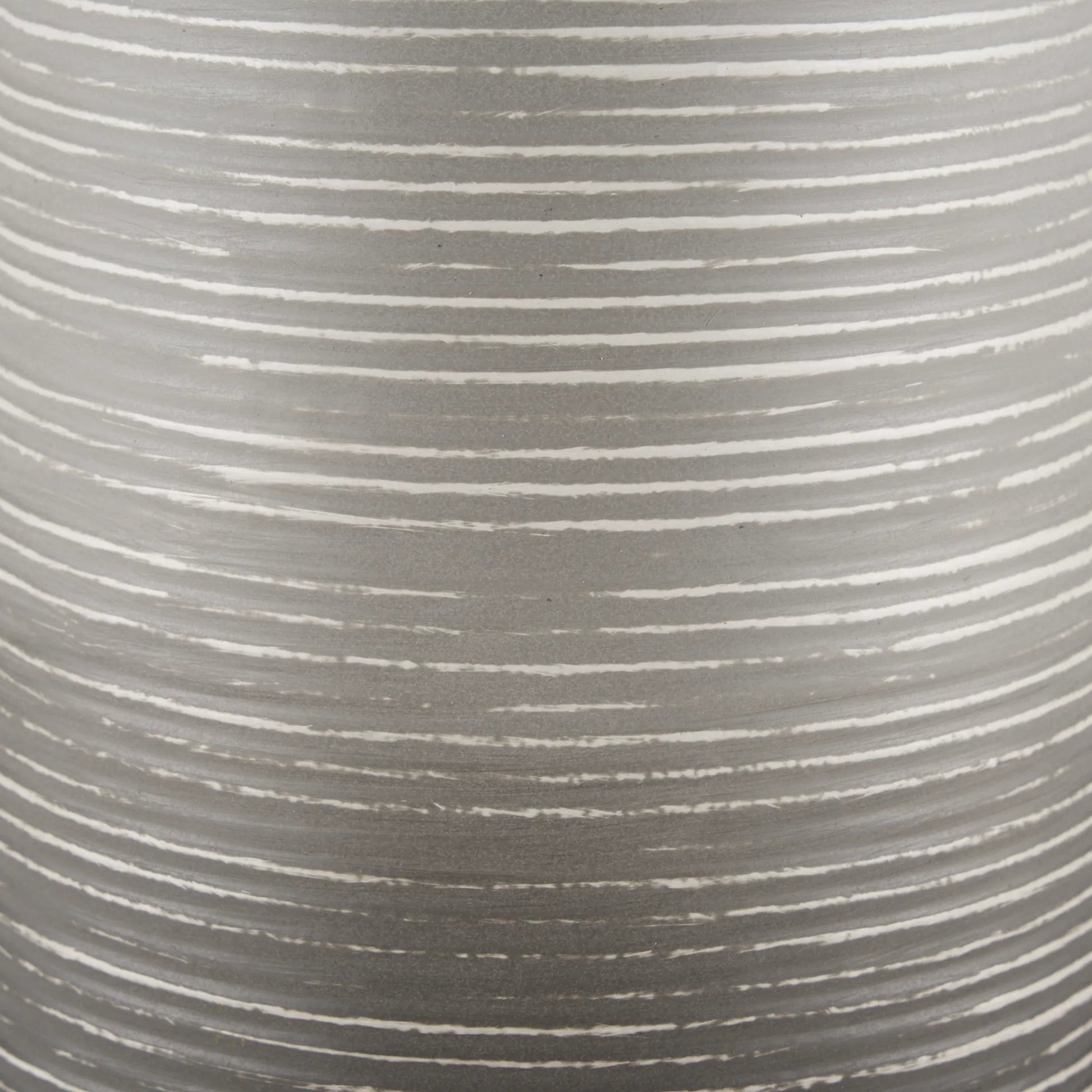 Toru Vase by Mercana in gray, white. Made from metal in a modern style.