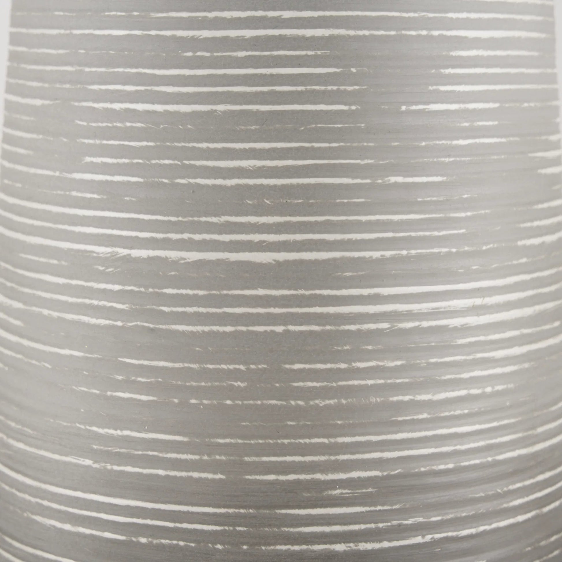 Toru Vase by Mercana in gray, white. Made from metal in a modern style.