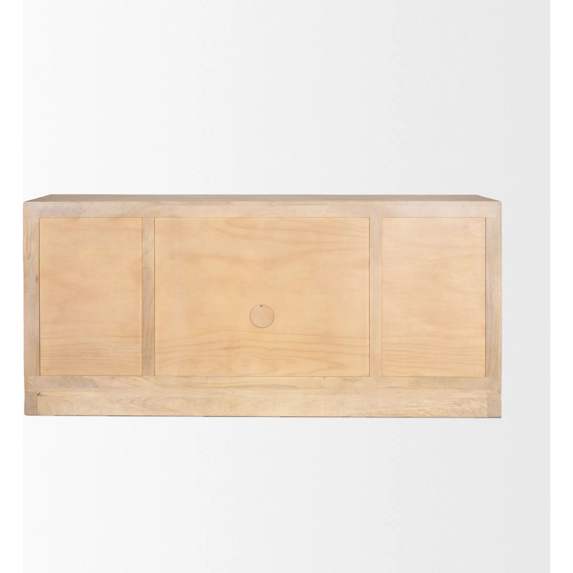 Suri Sideboard by Mercana in light brown. Made from solid wood in a transitional style.