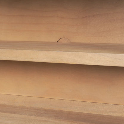 Suri Sideboard by Mercana in light brown. Made from solid wood in a transitional style.