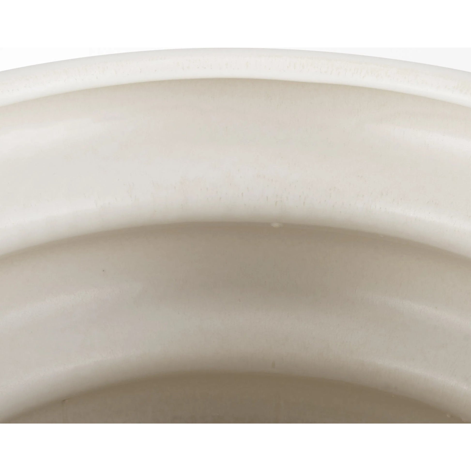 Twyla Glazed Floor Vase by Mercana in cream. Made from ceramic in a modern style.