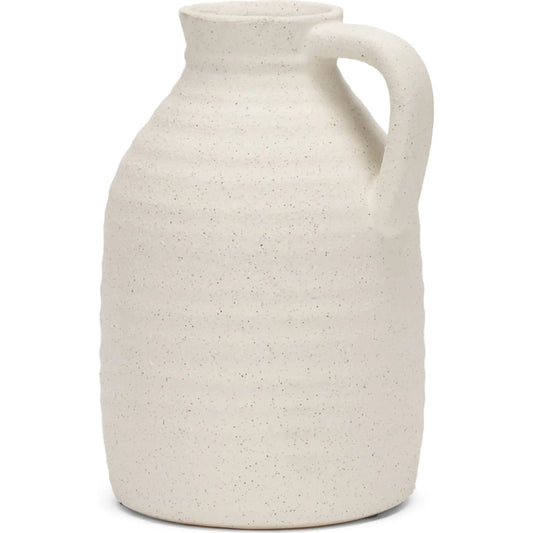 Tyrus Vase by Mercana in white. Made from ceramic in a unique style.