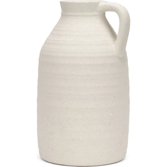 Tyrus Vase by Mercana in white. Made from ceramic in a unique style.