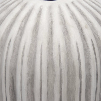 Ummi Floor Vase by Mercana in white. Made from ceramic in a unique style.