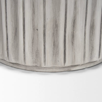Ummi Floor Vase by Mercana in white. Made from ceramic in a unique style.