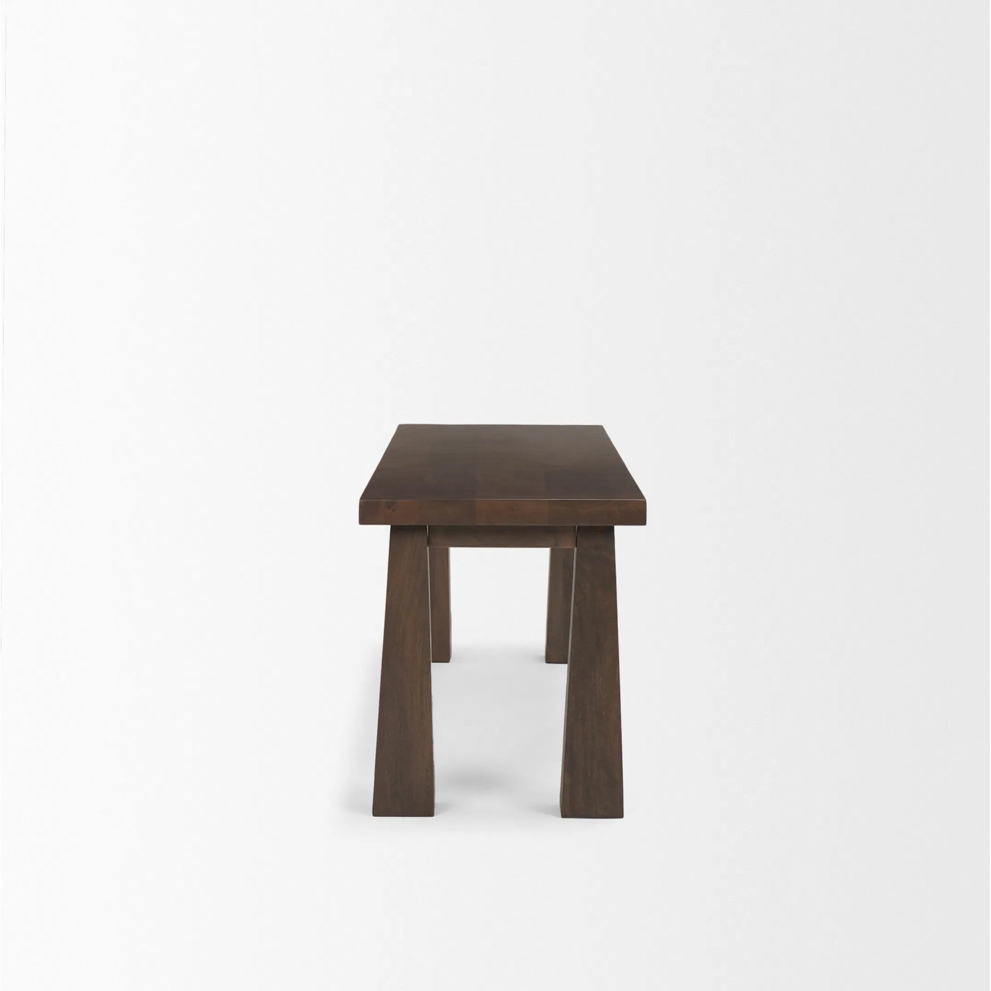 Wolcott Bench by Mercana in brown. Made from solid wood in a unique style.