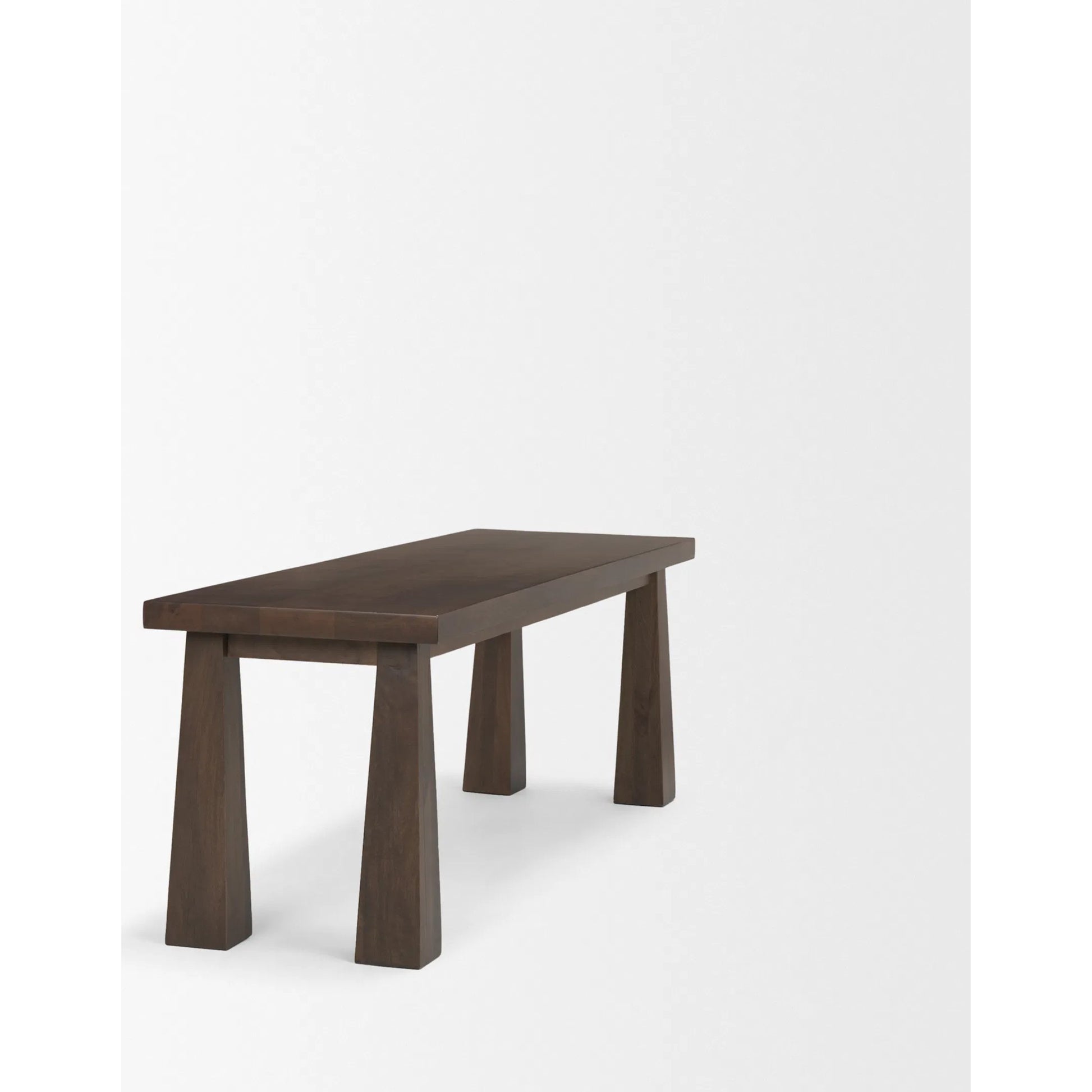 Wolcott Bench by Mercana in brown. Made from solid wood in a unique style.