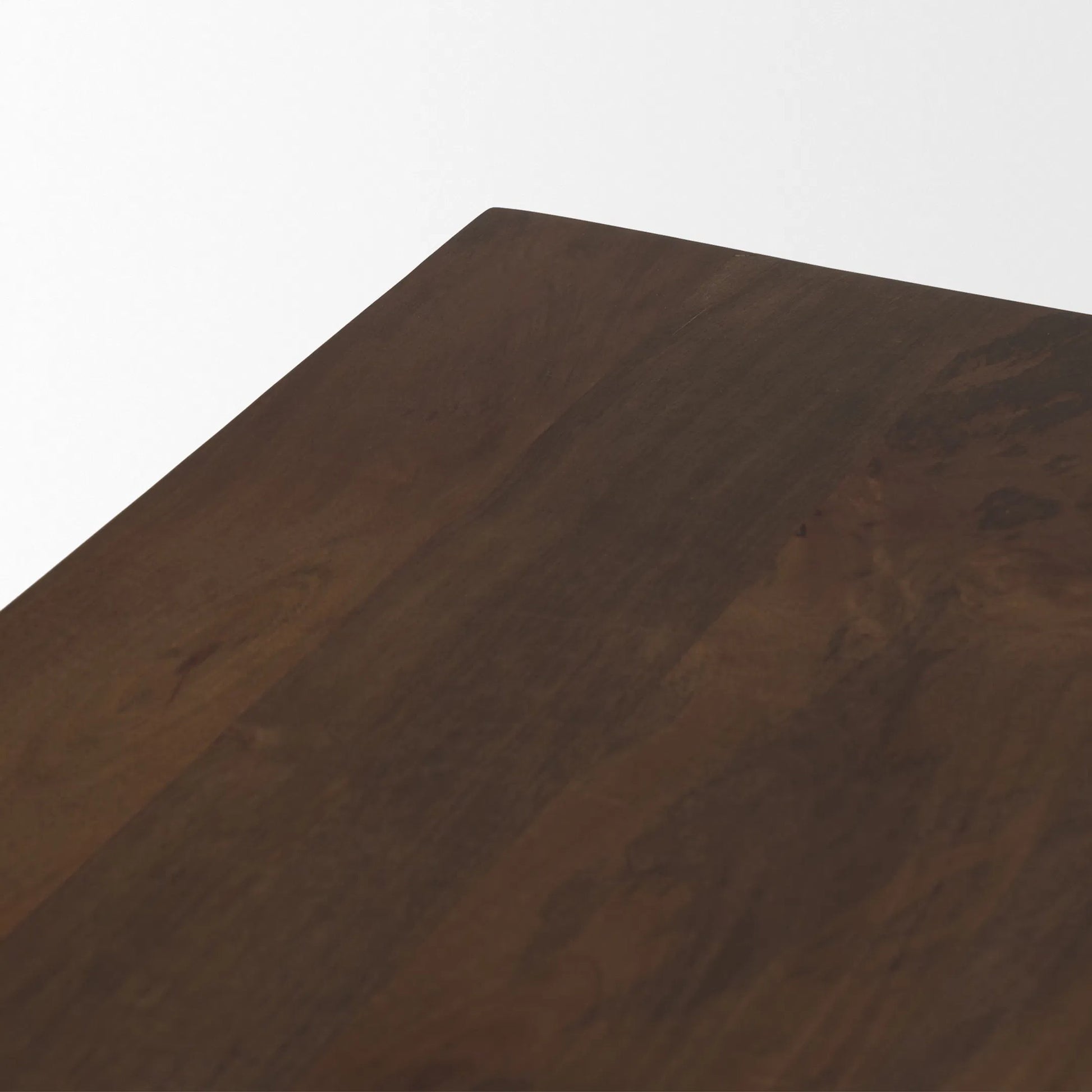 Wolcott Bench by Mercana in brown. Made from solid wood in a traditional style.