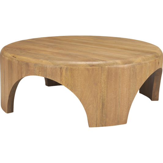 Shima Round Coffee Table by Mercana. Made from solid wood in a unique style.