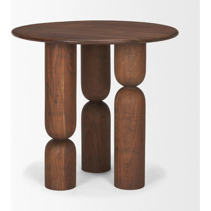 Sonel Foyer Table by Mercana. Made from solid wood in a traditional style.