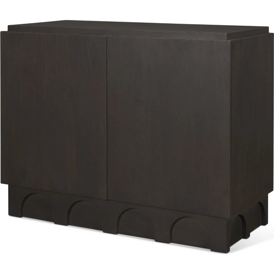Wagner Accent Cabinet by Mercana in brown. Made from solid wood in a traditional style.