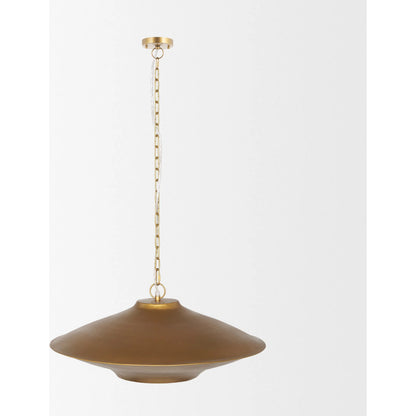 Titus Pendant by Mercana in brass. Made from metal in a unique style.