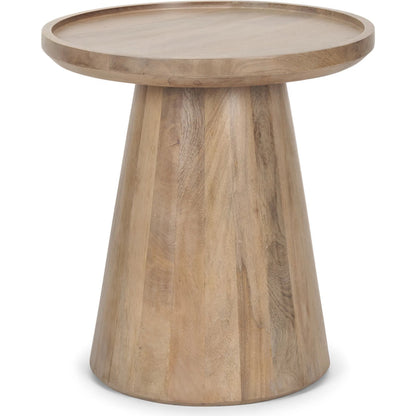 Takoda Accent Table by Mercana. Made from solid wood in a transitional style.