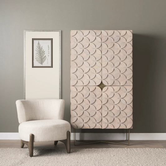 Excelsior Cabinet by Mercana in natural. Made from unique in a modern style.