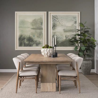 Vahn Sculptural Bowl by Mercana in cream. Made from ceramic in a rustic style.