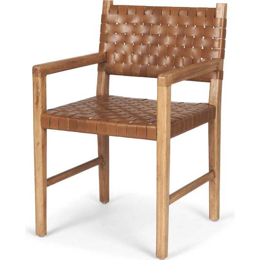 Shane Dining Chair by Mercana in brown. Made from unique in a traditional style.