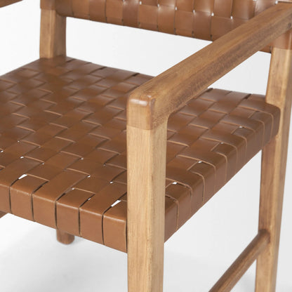Shane Dining Chair by Mercana in brown. Made from unique in a traditional style.