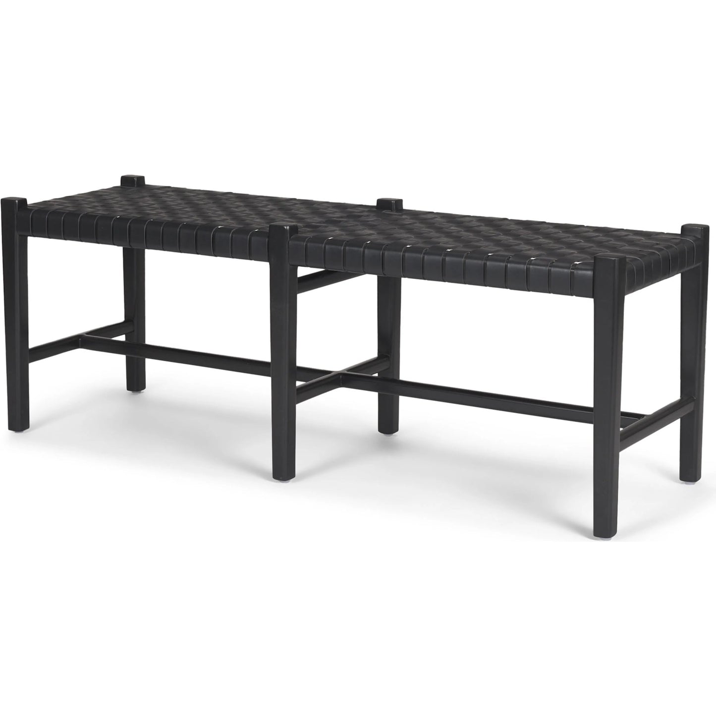 030 SI-2370493 | Primary Silo | Shane Bench by Mercana in black. Made from wood in a traditional style.