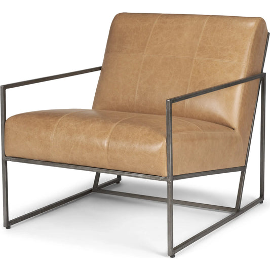 Stratton Leather Accent Chair by Mercana. Made from unique in a unique style.