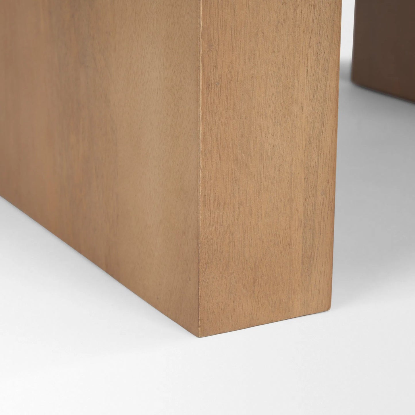006 SI-2527788 | Closeup | Wesson Accent Table by Mercana in light brown. Made from solid wood in a unique style.