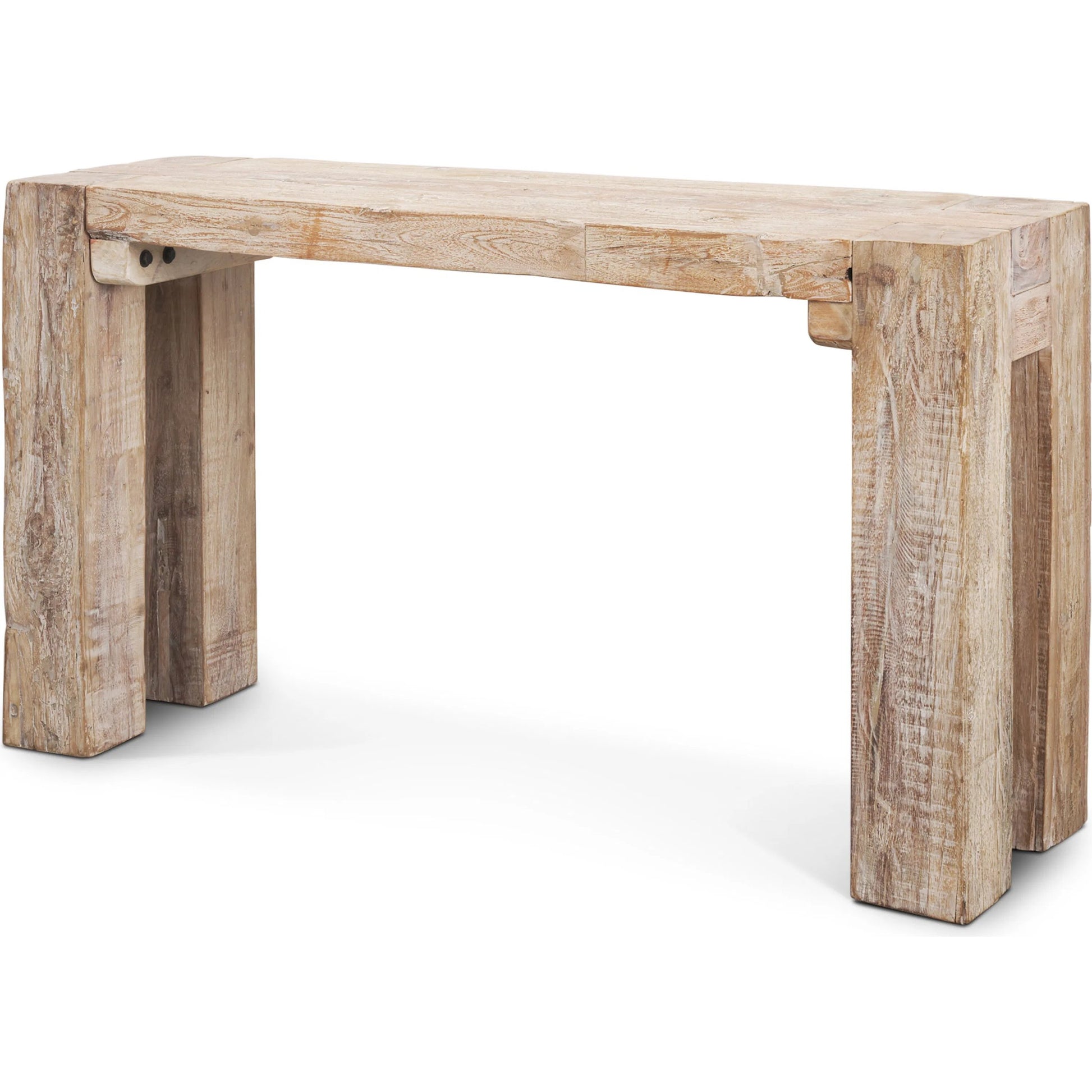 McArthur Console Table by Mercana in brown. Made from wood in a cottage & farmhouse style.