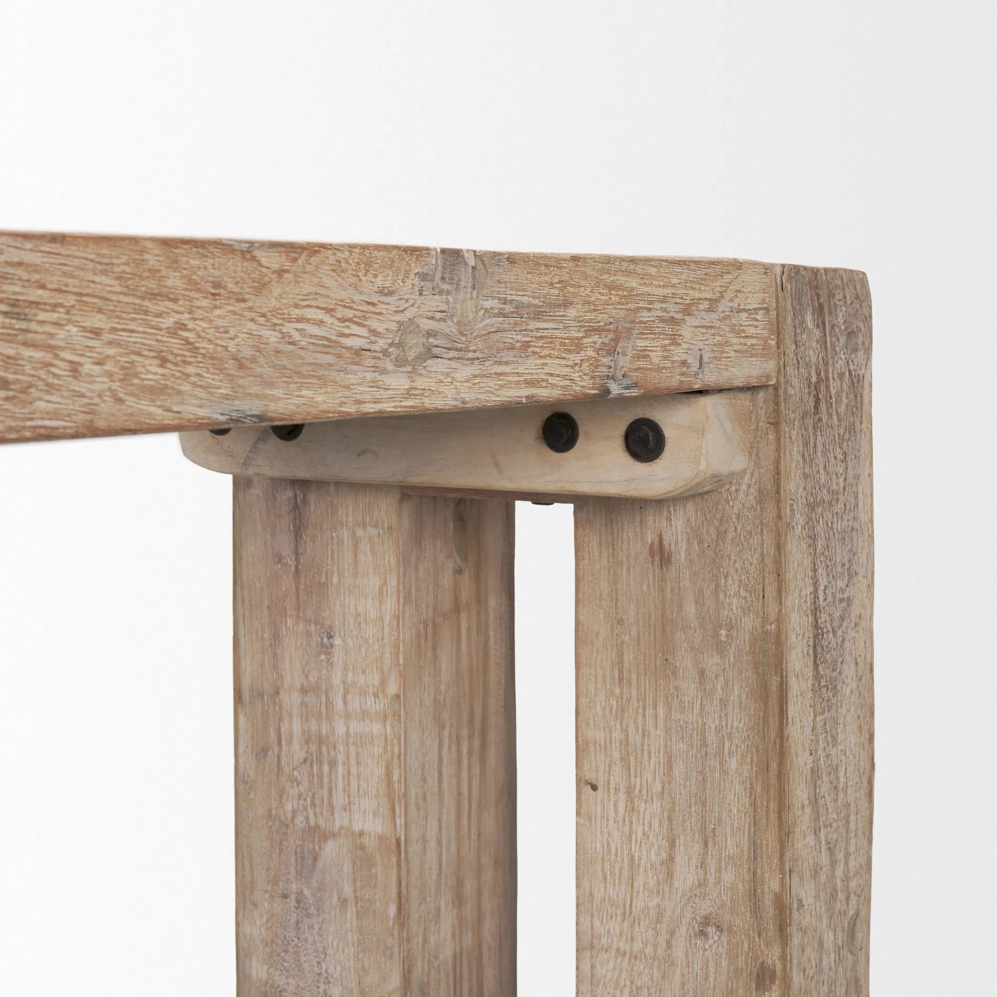McArthur Console Table by Mercana in brown. Made from wood in a cottage & farmhouse style.