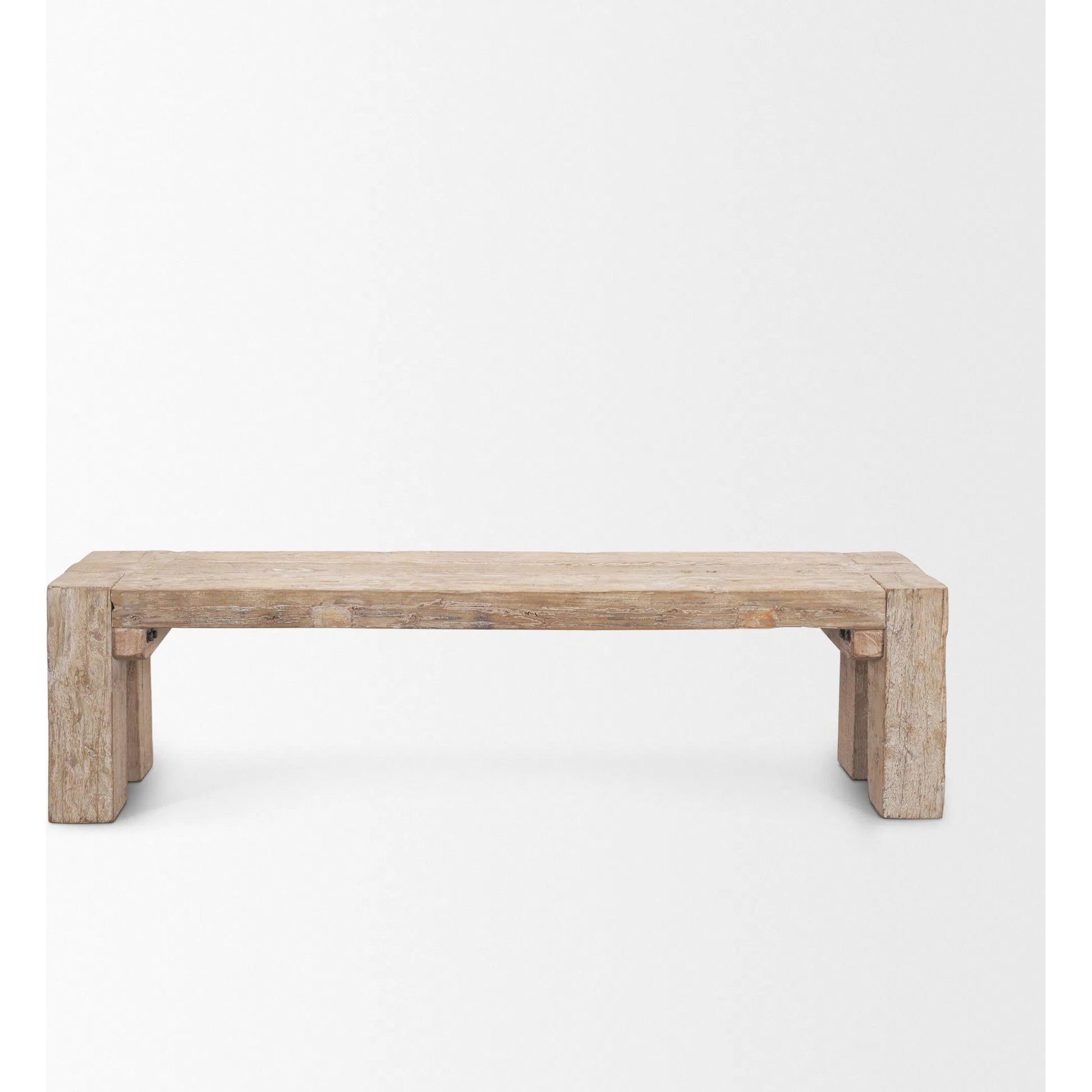 McArthur Bench by Mercana in brown. Made from wood in a unique style.