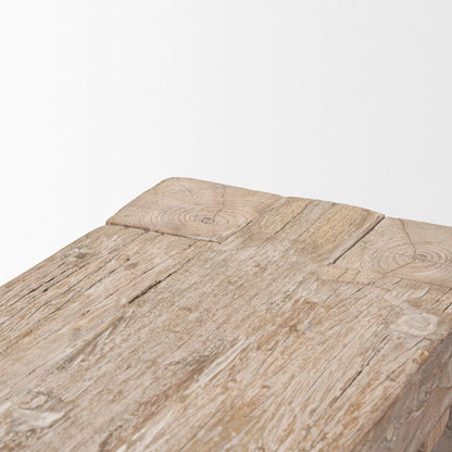 McArthur Bench by Mercana in brown. Made from wood in a unique style.