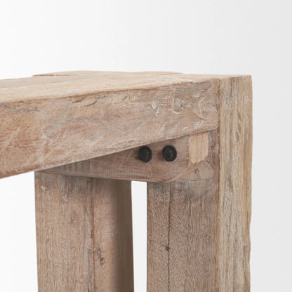 McArthur Bench by Mercana in brown. Made from wood in a unique style.