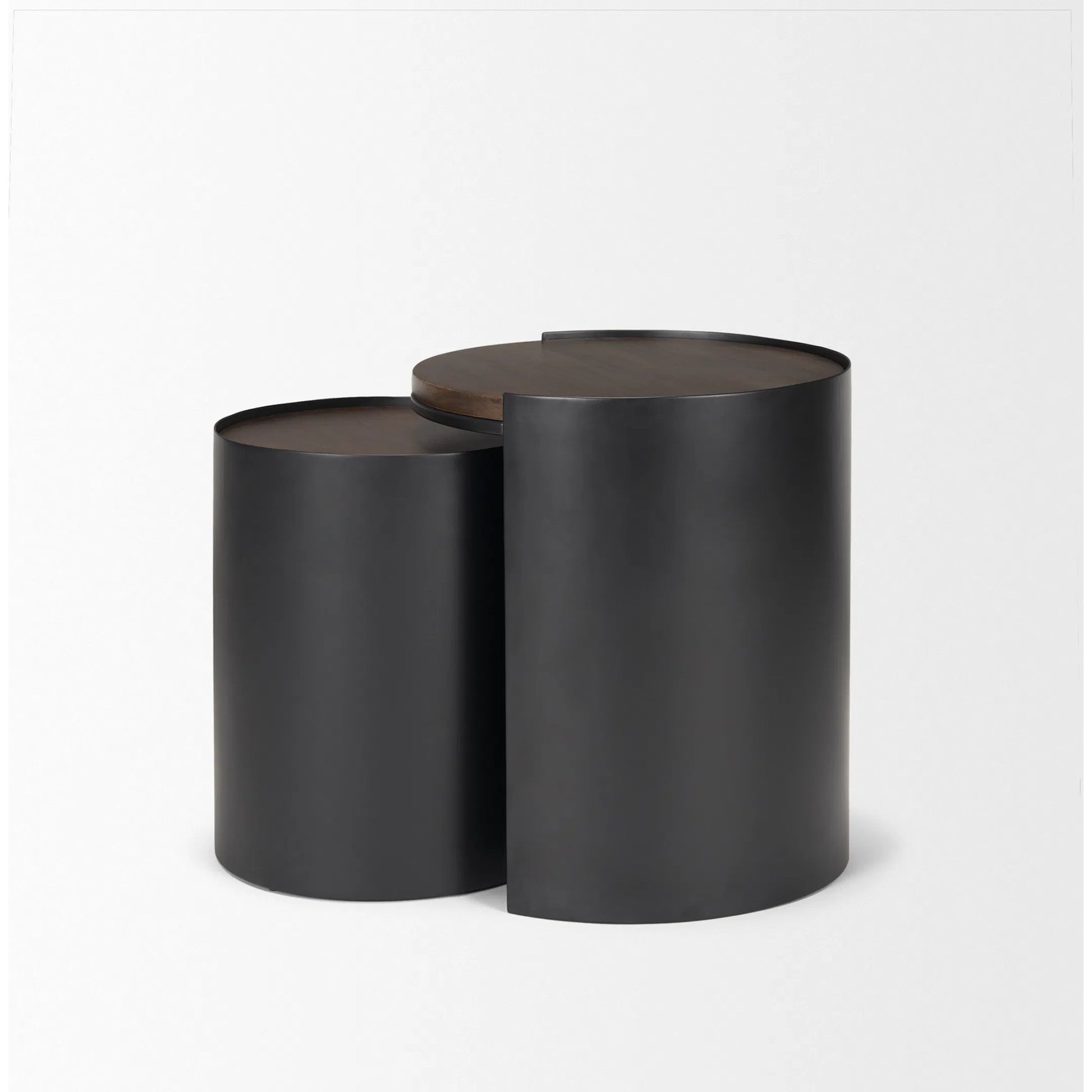 Varden Accent Table by Mercana in black, brown. Made from wood in a modern style.