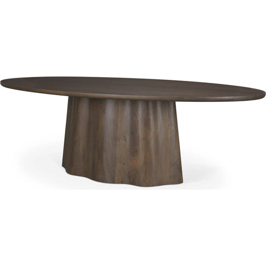 Jovani Oval Dining Table by Mercana. Made from solid wood in a unique style.