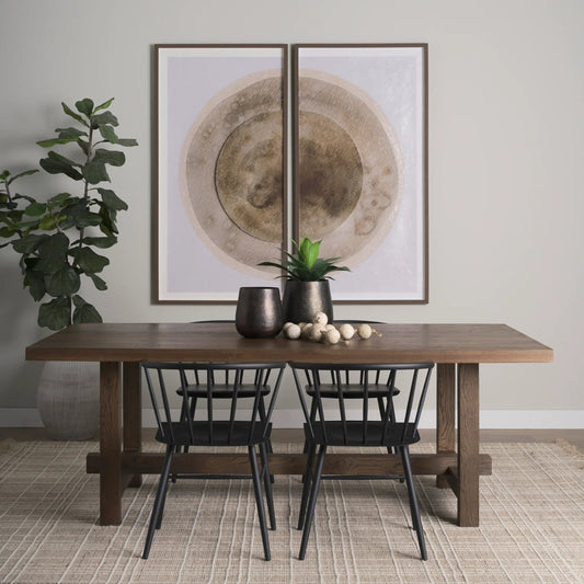 Suke Dining Table by Mercana. Made from solid wood in a transitional style.