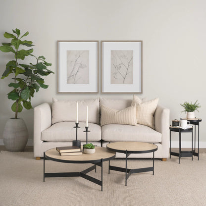 Halston 2 Piece Sofa Set by Mercana. Made from fabric in a unique style.