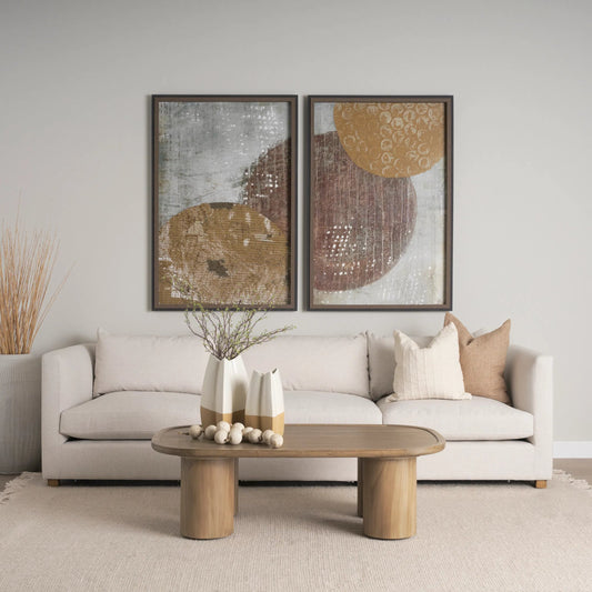 Tavi Coffee Table by Mercana in brown. Made from manufactured wood in a unique style.