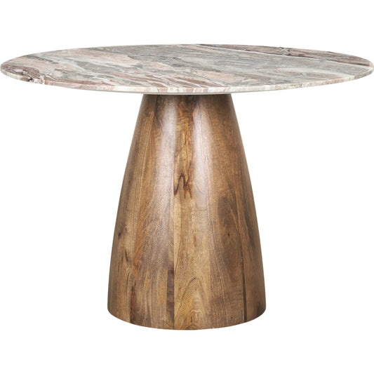 Allyson Pink Marble Dining Table by Mercana in pink marble. Made from unique in a unique style.