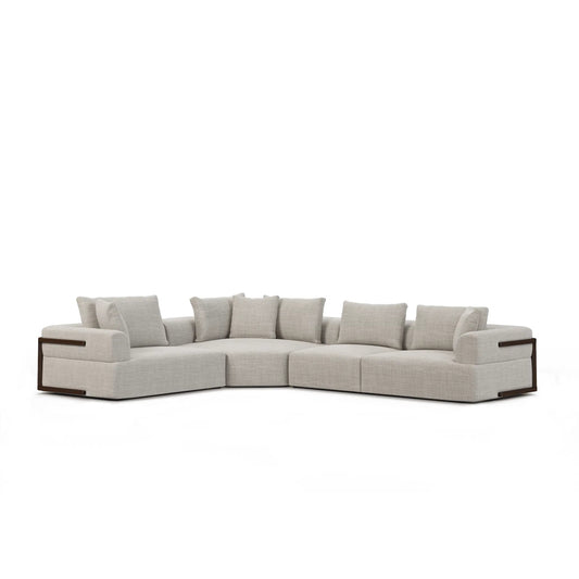 Warner 3 Piece Sectional with Corner Piece, Set B by Mercana. Made from unique in a transitional style.