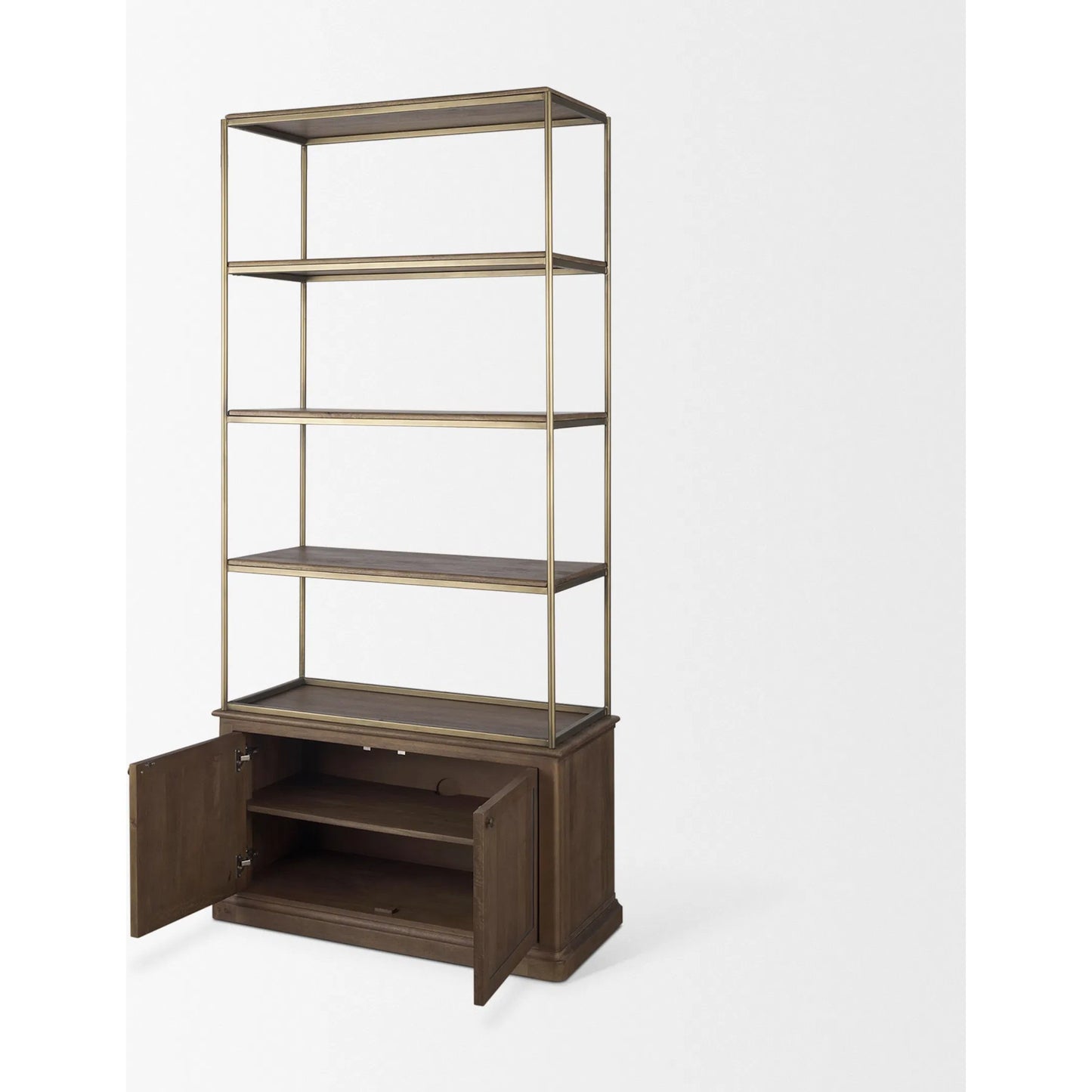 048 SI-2369313 | Additional Silo | Baron Shelving Unit by Mercana. Made from iron, solid wood in a transitional style.