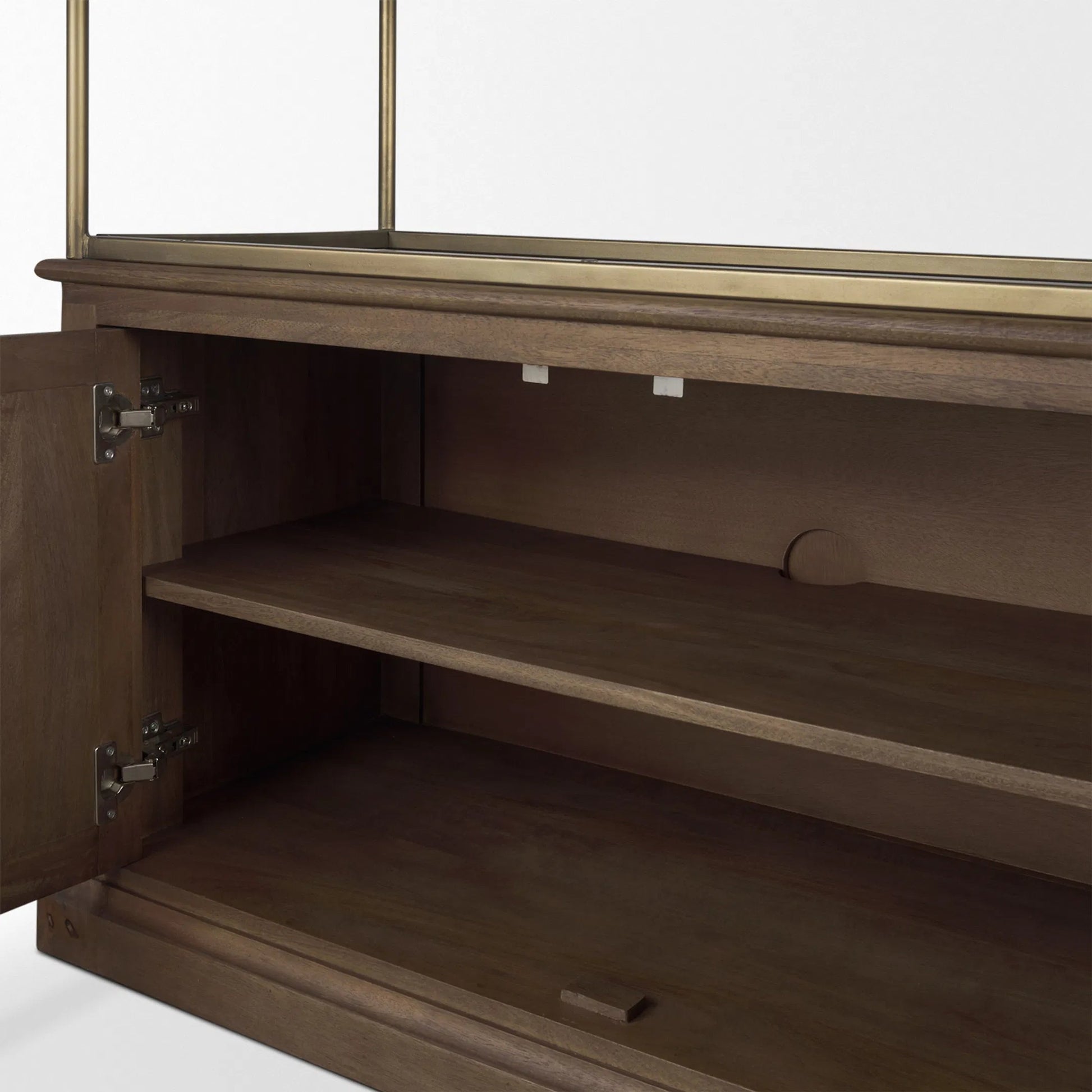 Baron Shelving Unit by Mercana. Made from iron, solid wood in a transitional style.