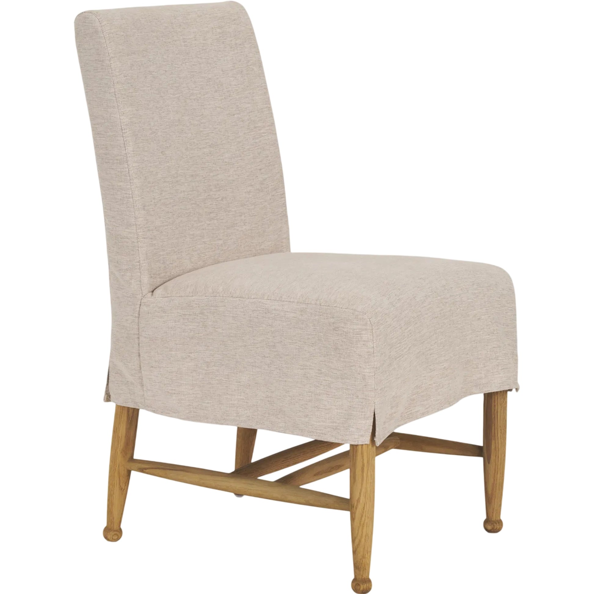 Whitley Performance Fabric Dining Chair (Set of 2) by Mercana in oatmeal, light brown wood. Made from solid wood in a unique style.
