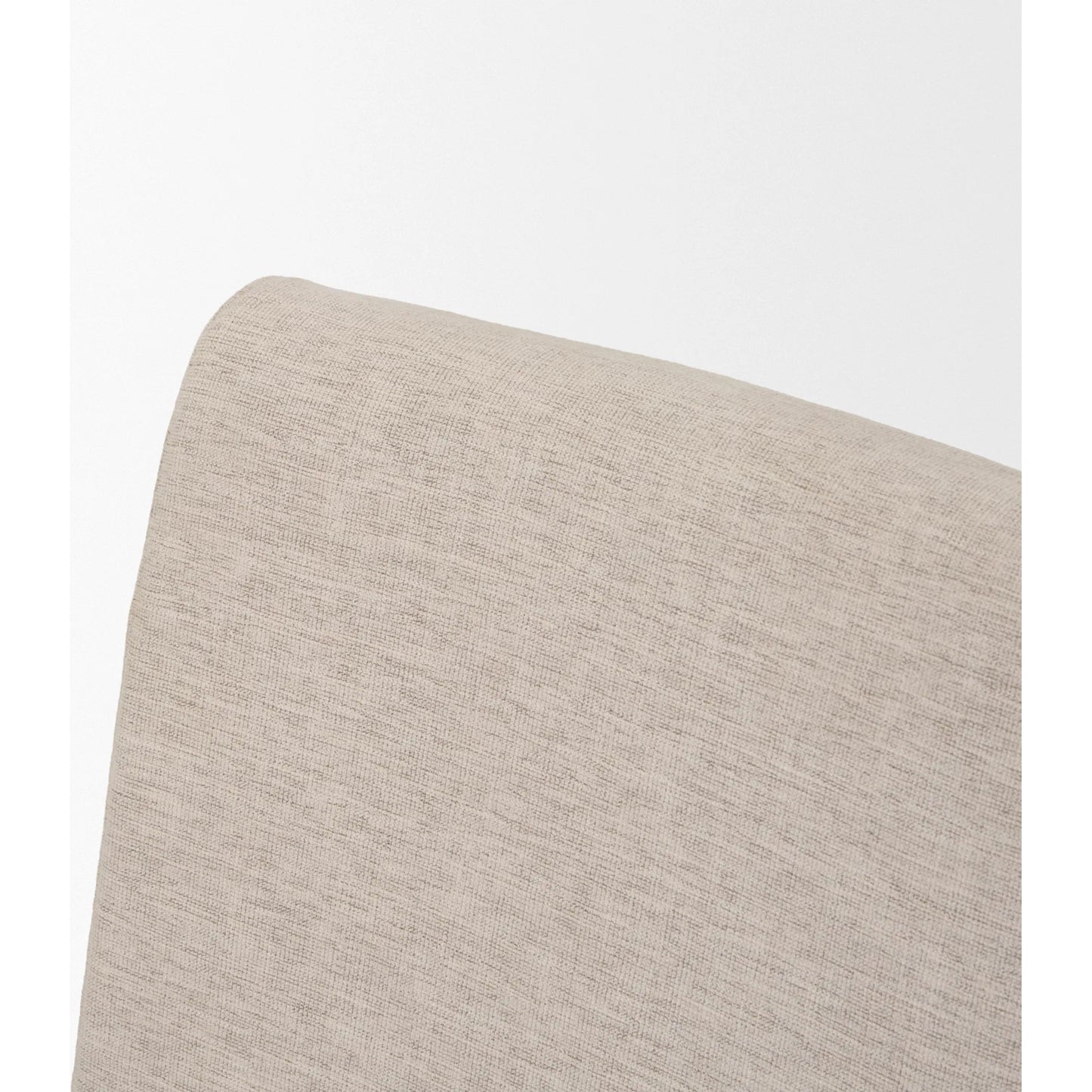 016 SI-2527791 | Closeup | Whitley Performance Fabric Dining Chair (Set of 2) by Mercana in oatmeal, light brown wood. Made from solid wood in a unique style.