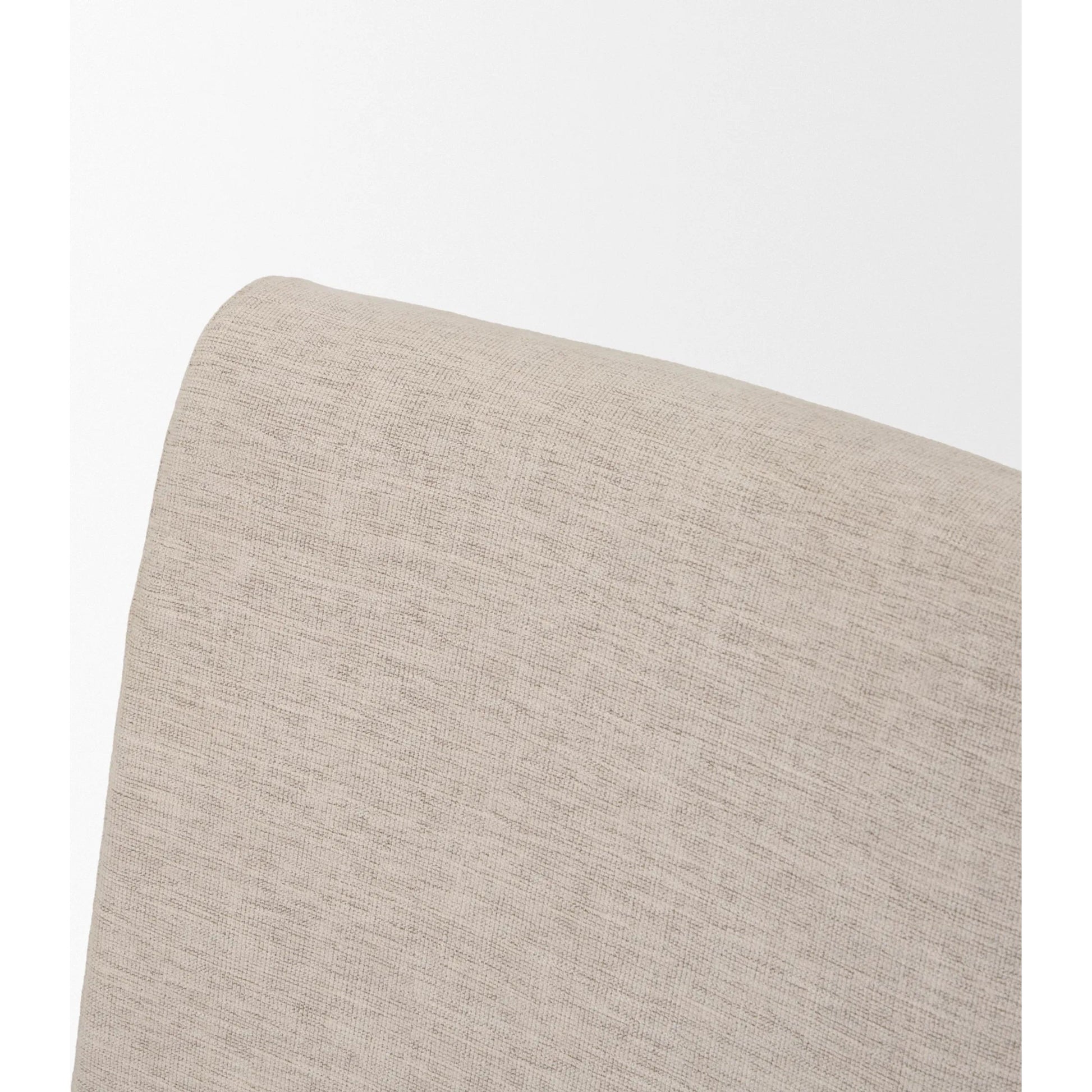 Whitley Performance Fabric Dining Chair (Set of 2) by Mercana in oatmeal, light brown wood. Made from solid wood in a unique style.