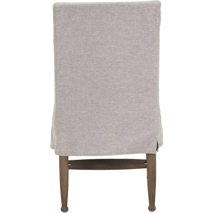 Whitley Performance Fabric Dining Chair (Set of 2) by Mercana in oatmeal, light brown wood. Made from solid wood in a unique style.