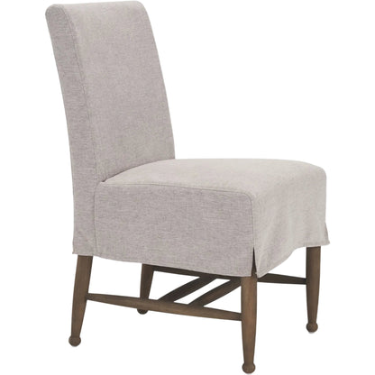 Whitley Performance Fabric Dining Chair (Set of 2) by Mercana in oatmeal, light brown wood. Made from solid wood in a unique style.