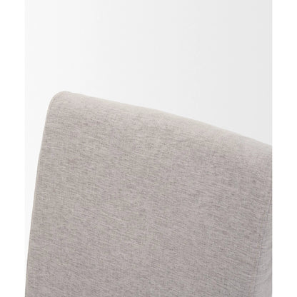 Whitley Performance Fabric Dining Chair (Set of 2) by Mercana in oatmeal, light brown wood. Made from solid wood in a unique style.