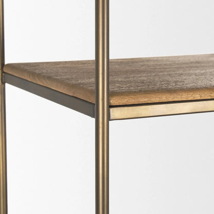 Baron Shelving Unit by Mercana. Made from iron, solid wood in a transitional style.