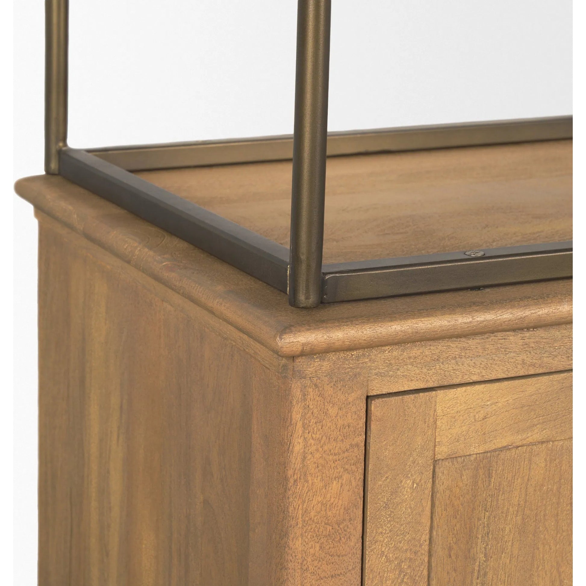 Baron Shelving Unit by Mercana. Made from iron, solid wood in a transitional style.