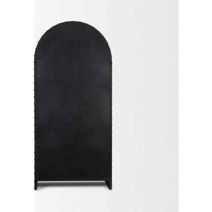 Gehry Cabinet by Mercana in black. Made from mango wood in a modern style.